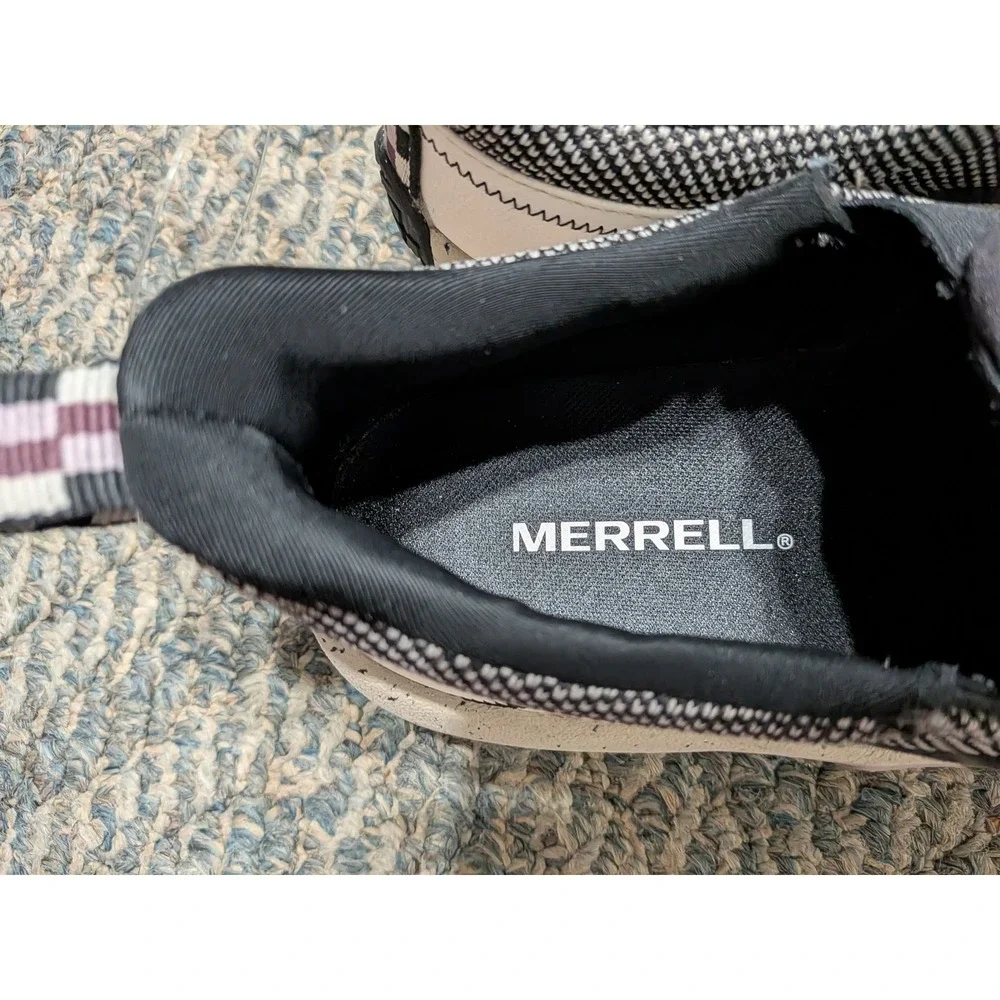 Merrell Jungle Moc Explorer Gray Black Knit Slip On Walking Shoes J005594 Mens 8